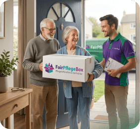 FairPflegeBox zuverlässige Lieferung an der Haustür
